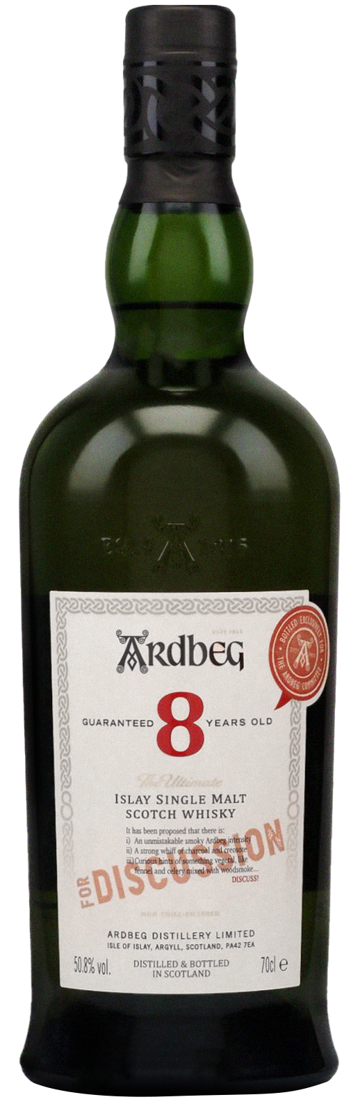 Ardbeg 8 Year Old 'For Discussion' Committee Release Single Malt Scotch Whisky, 50.8% ABV 700ml